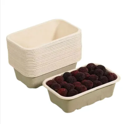 علبة مستطيلة من قصب قصب السكر